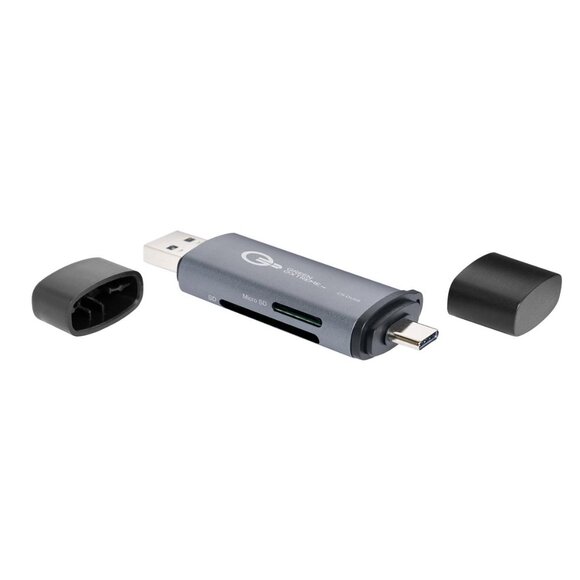 🔗 New🔗 Green Extreme USB 3.0 Type-A and Type-C  2 in 1 Card Reader - Picture 3 of 10